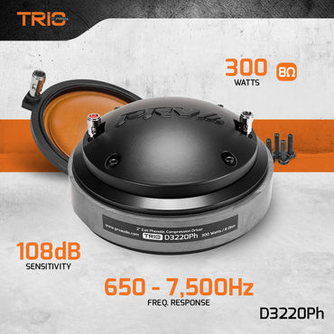 D3220Ph | 2" EXIT MIDRANGE COMPRESSION DRIVER